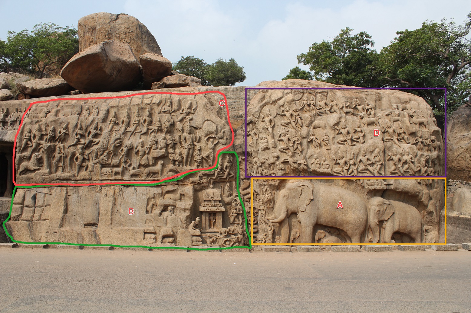 Mamallapuram,_Arjuna's_Penance_(9902390324)